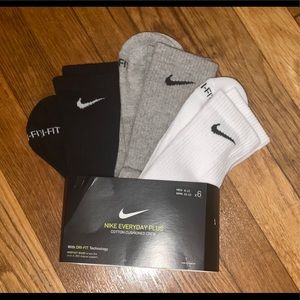 Nike Dri Fit Everyday Plus Cushion Crew Socks 3Pck